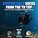 Sharkskin Titanium 2 Chillproof Socks, Diving Socks for Men and Women with Titanium Far Infrared Nano-Technology, Lightweight and Breathable, X-Large
