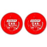 Freud D1080N Diablo 10-Inch 80 Tooth TCG Non-Ferrous Metal & Plastic Cutting Saw Blade 5/8-Inch Arbor (2 Pack)