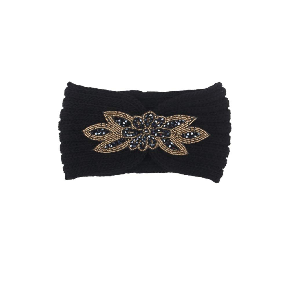 OSALADI Thick Hair Bands Hair Hoop Woolen Yarn Winter Warm Minimalist Headwrap