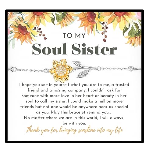 With Love & Co Friendship Bracelet, Soul Sister Gift 925 Sterling Silver, Badass Bestie Bracelet, Best Friend BFF Long Distance Gift, Christmas Friendship Gift For Women