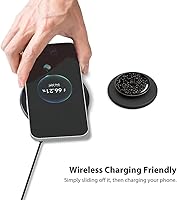 Vista 5 de Agarre magnético para teléfono compatible con MagSafe, soporte magnético para anillo de teléfono, soporte de dedo compatible con carga inalámbrica