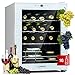 Klarstein Shiraz Vinoteca, Nevera para Vinos 1 Zona Refrigeración, Botellero para Vinos, Cerveza, Prosecco, Expositor para Interior y Exterior, Panel Táctil, 5-18°C, Vinoteca para 16 Botellas