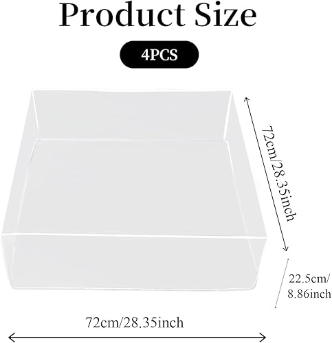 Miniatura 2 de Fundas de cojín de plástico para asiento de sofá, 4 fundas transparentes impermeables para sofá, fundas de sofá impermeables de PVC, fundas de sofá