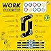 SOXCO WORK Socks for Men Crew Length Black Socks 10 Pairs, US 9-12