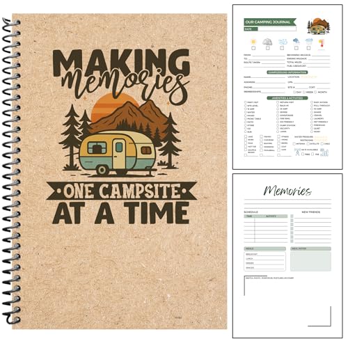 Camping Logbook – Track 50+ Campsites | Amenities Checklist, Packing