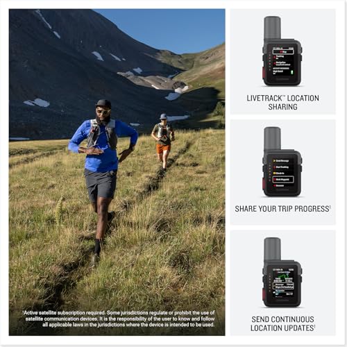 Image of Garmin inReach Mini 3 Satellite Communicator with Global Two-Way Messaging, Color Touchscreen, Interactive SOS, Weather Updates, LiveTrack Location Sharing and Up to 350 Hours Battery Life Bundle