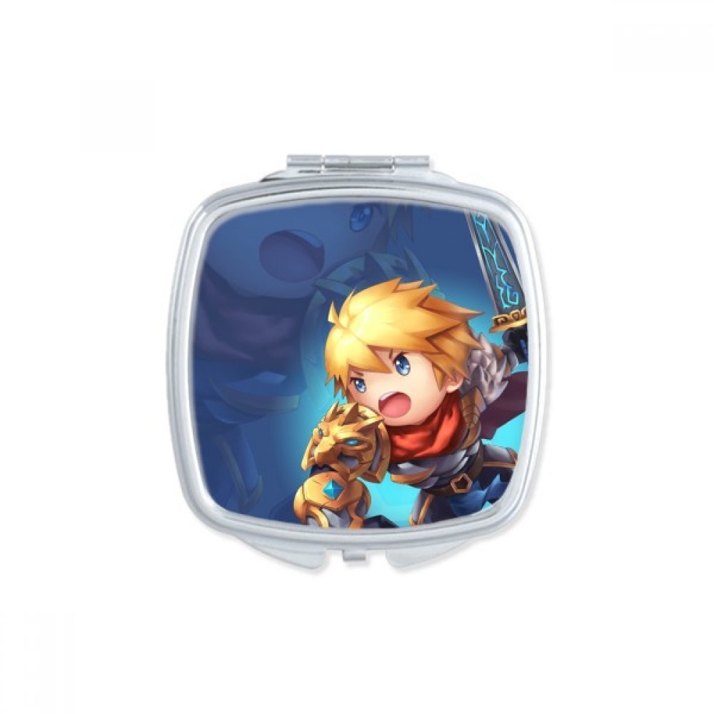 Miroir de Maquillage Compact Multicolore au Design Exclusif Fantasy et Forme Cœur
