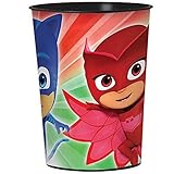 PJ Masks Plastic Favor Cup - 16 oz. (Pack of 1) - Multicolor & Durable Containers, Perfect for Parties, Events, and Collectible Displays