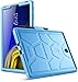 Galaxy Tab S4 10.5 Case, Poetic TurtleSkin Series [Corner/Bumper Protection][Grip][Bottom Air Vents] Protective Silicone Case for Samsung Galaxy Tab S4 10.5 Inch (2018) - Blue