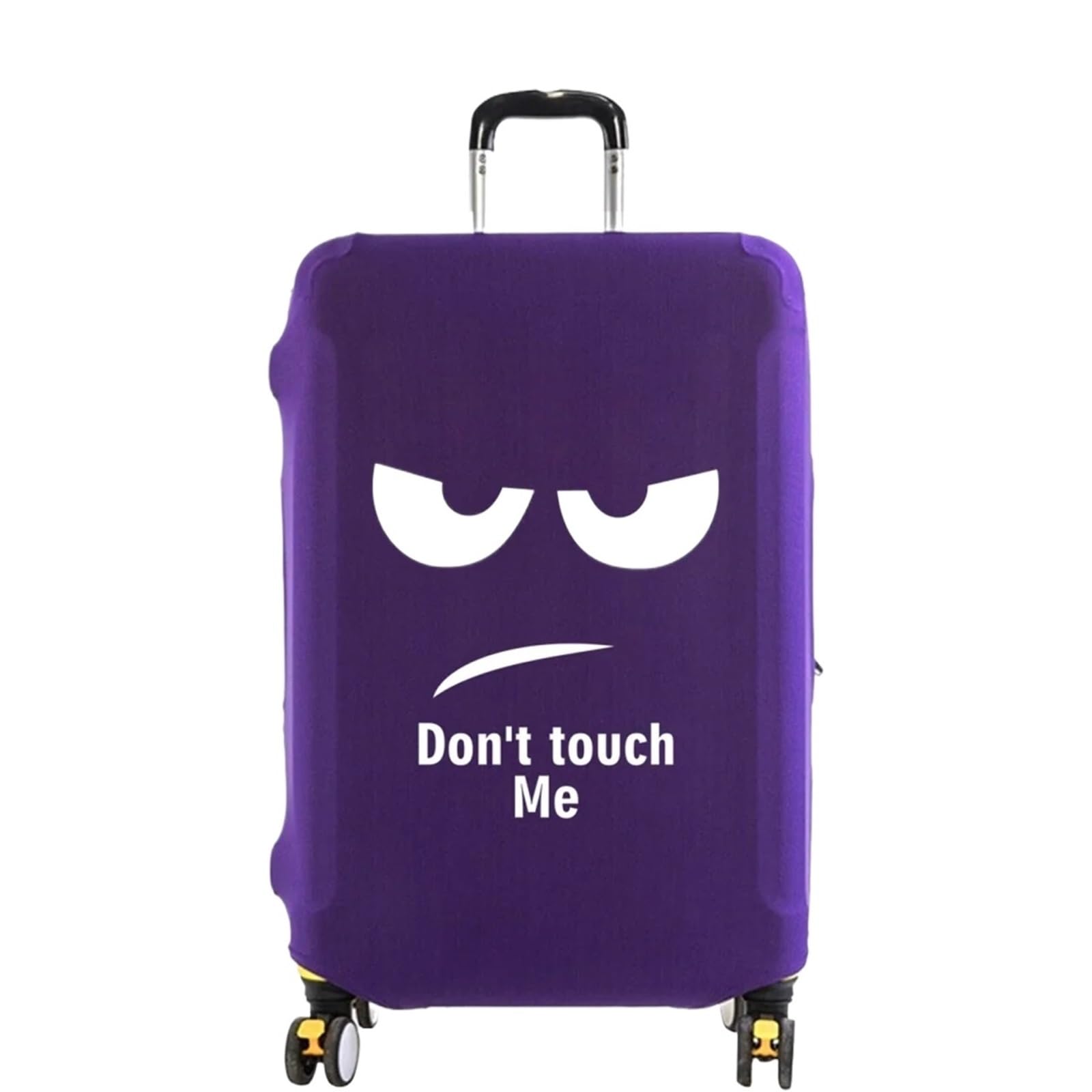 2 pezzi di copertura for bagaglio da viaggio for valigia accessori antipolvere resistente ai graffi coperture elastiche modello immagine bianca Per Viaggi(Purple,S)