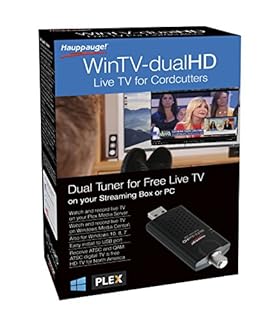 Hauppauge 1657 WinTV-dualHD Cordcutter Dual USB 2.0 TV Tuner for Nvidia Shield and Windows PC
