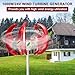 1000W Wind Turbine Generator, 12V/24V Vertical Wind Power Generator for Home Use with 5 Nylon Blades, Low Noise & High Efficiency Red