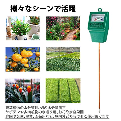 Amazon Hiraism 土壌水分計 水やりチェッカー 観葉植物 水分測定 テスター 電池不要 簡易型 差し込み式 土壌測定器 産業 研究開発用品 通販