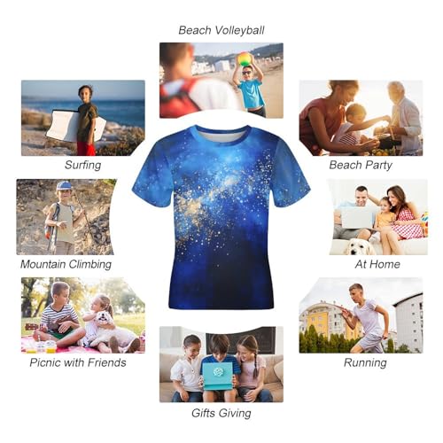 Boys Girls Novelty T-Shirts 3D Graphic Print Shirts Kids Cool Short Sleeve Tees3