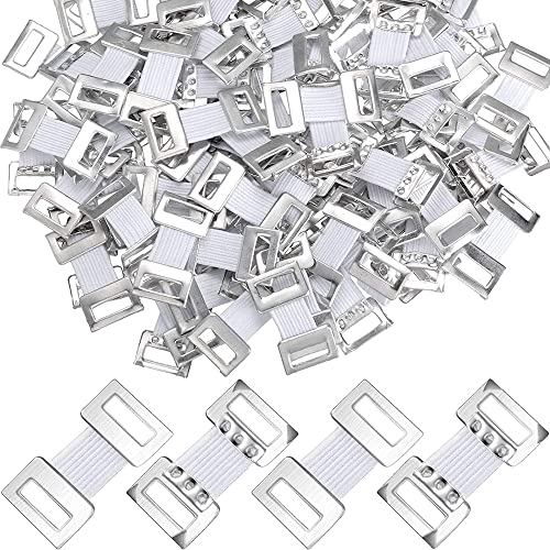 Namvo Elastische Bandage Clips, Stretch Metall Bandage Clip Compression Wrap Clip für Bandagen Kompressionsbandagen Kreppbandagen Wei?