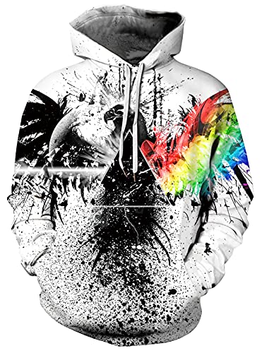 Owmmiz Unisex Novelty Hoodies 3D Print Graphic Hooded Pullover Sweatshirt Pocket Xx-Large-3X-Large Black Red Yellow #TOP5