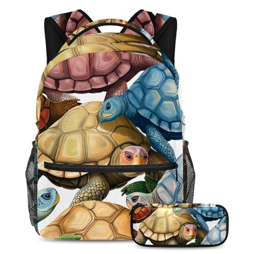 Sac à dos polyvalent 2 pièces tortues océaniques contre le désordre