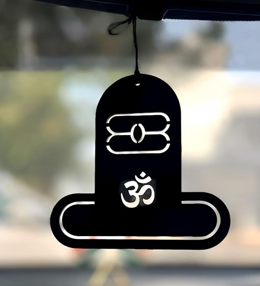 Image of Spiritual Car Hanging Accessories: Elevate Car, Home, and Office Decor with Divine God Elegance (ShivaLinga 01)