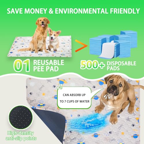 Reusable Dog Loo System with Artificial Grass Turf&Pee Pads&Tray, for Puppy Potty Training is Portable&Easy to Clean,35x23in Large Dog Litter Box Toilet for Indoor/Outdoor use(35.6''x23.6'') - Image 4
