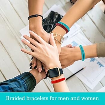 AOYEGIC 6 stuks armbanden, heren en dames, verstelbare gevlochten