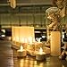 EXPOWER Flameless Candles - 12 Rechargeable LED Flickering Tea Lights + 12 Frosted Cups - Comes With Charging Base, No Battery Needed