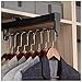 Produktbild Ausziehbare Kleiderstange Ausziehbare Schrankstange Kleiderschrank Kleiderstange Einstellbare Kleidung Organizer Halter Für Hose Und Mantel ( Color : Nero , S : (41-80.8)x9x13.5cm )