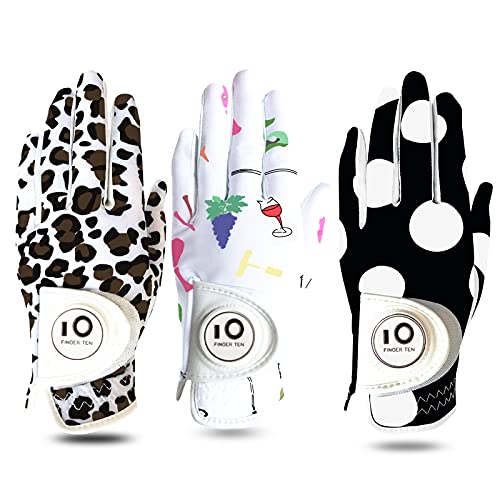 FINGER TEN Guanto da Golf per Donna 1 Pezzi