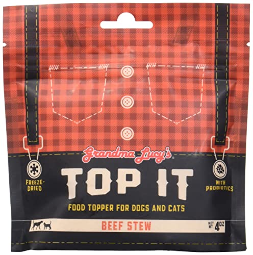Grandma Lucy's Top It Beef Stew Pet Food Topper with Probiotics - 4oz