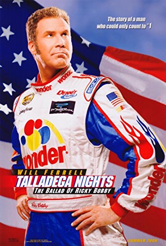 Talladega Nights Ricky Bobby Vinyl Sticker Decal - Waterproof, Self-Adhesive Pop Art For Laptop, Car, Bottle & More