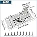 SUUJI Tip Out Tray Hinges,1Pair 45 Degrees Tilt Tray Hinge, Steel Scissor Hinges Support Frame Standard for Kitchen Sink-Front Drawer, Bathroom Flip-Down Door or Cabinet Storage Box, Silver