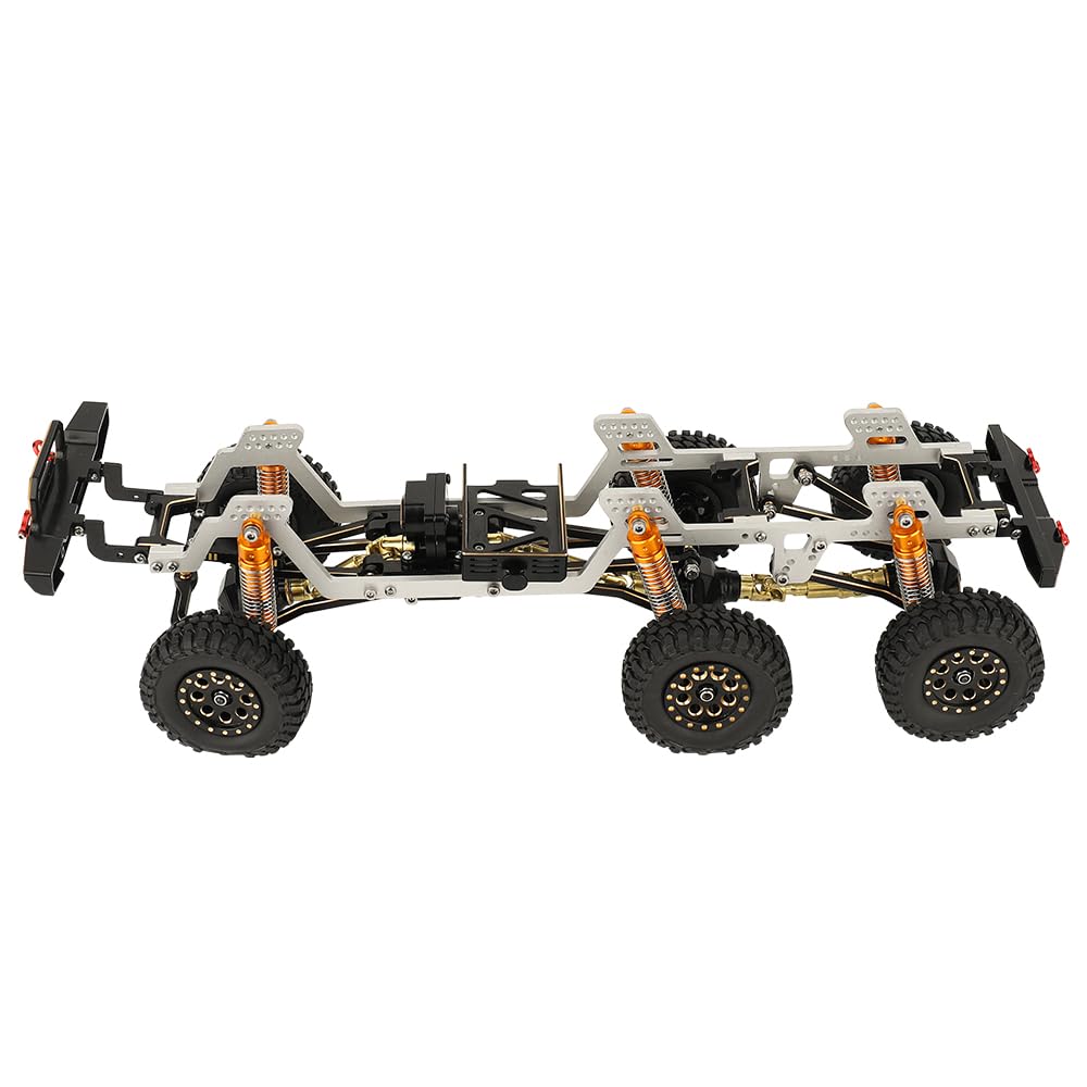 Châssis En Laiton/métal 6x6 Pour Voiture RC 1/18 (Traxxas TRX4M) - Avec Essieux Et Boîte De Vitesses - Neuf, DIY