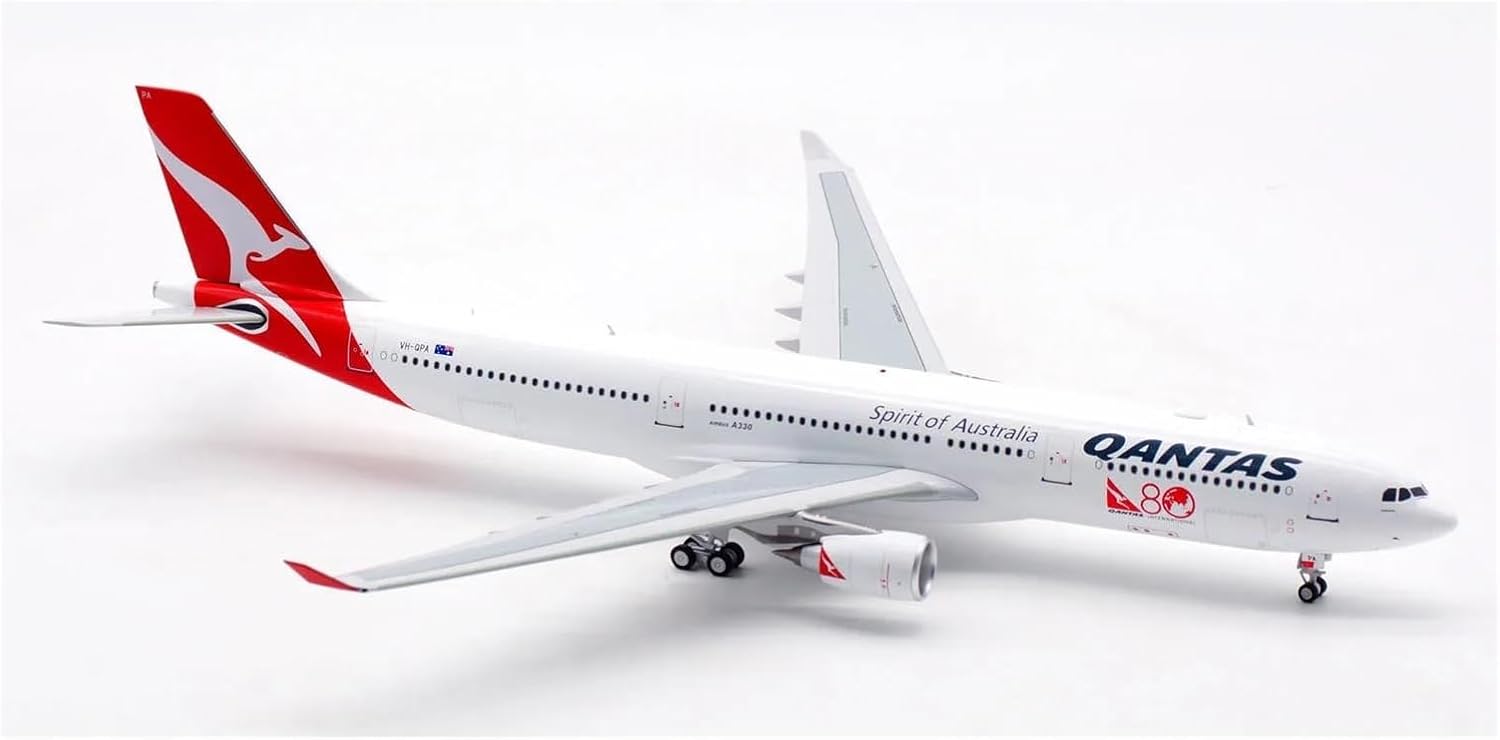 Miniature Scale 1 200 for Qantas Airlines Oneworld Airbus A330-300 Die-Casting Toy Airplanes for Fans Collect Souvenirs Flying Toy Game Kits
