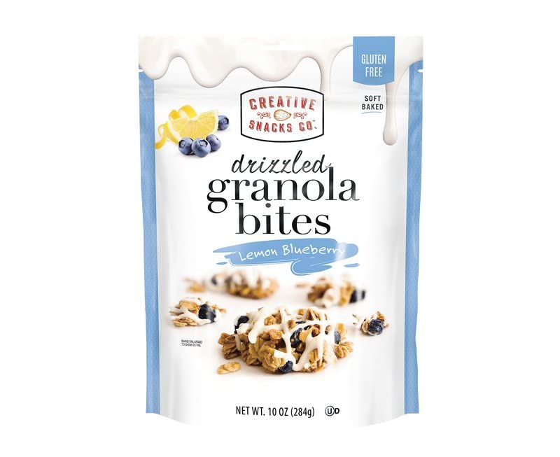 Creative Snacks Lemon Blueberry Drizzlers, 10 Oz, 6 Ct