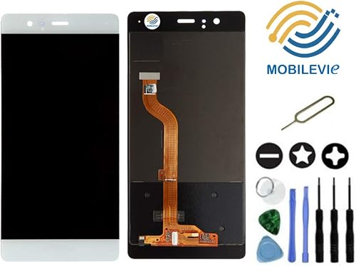 VETRO TATTILE LCD ORIGINALE PRESTITO-A-MOUNT PER HUAWEI BIANCO STRUMENTI