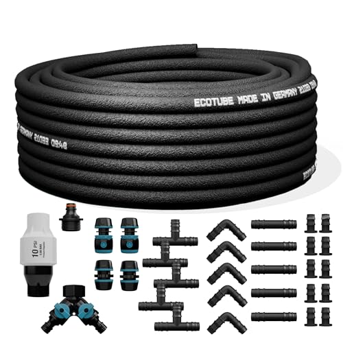 ecotube HOME Perlschlauch 50 m – Wassersparendes Bewässerungssystem für...