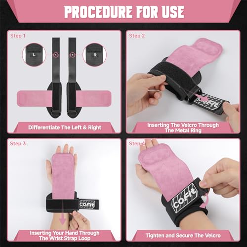 Cofit WS021PINALA Wrist Straps For Weightlifting, Workout Wrist Wraps thumb #4