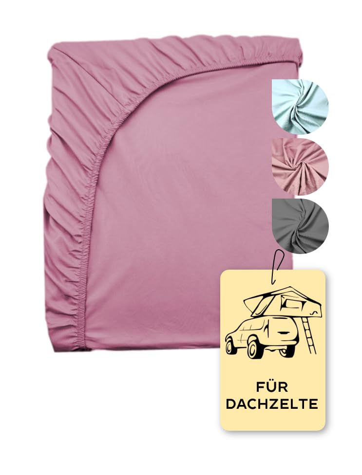 Adventure Xperience Roof Tent Accessories Fitted Sheet 240x140 and 140x240 - cuddly Microfibre Fitted Sheet, Bed Sheet for Roof Tents 220-240 * 140 Overlength