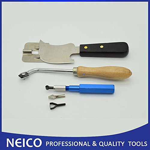 Multi Hand Groover with Crescent Moon Knife and Vinyl Trim Guide for Vinyl Flooring Weld Kit of Installation Tools
