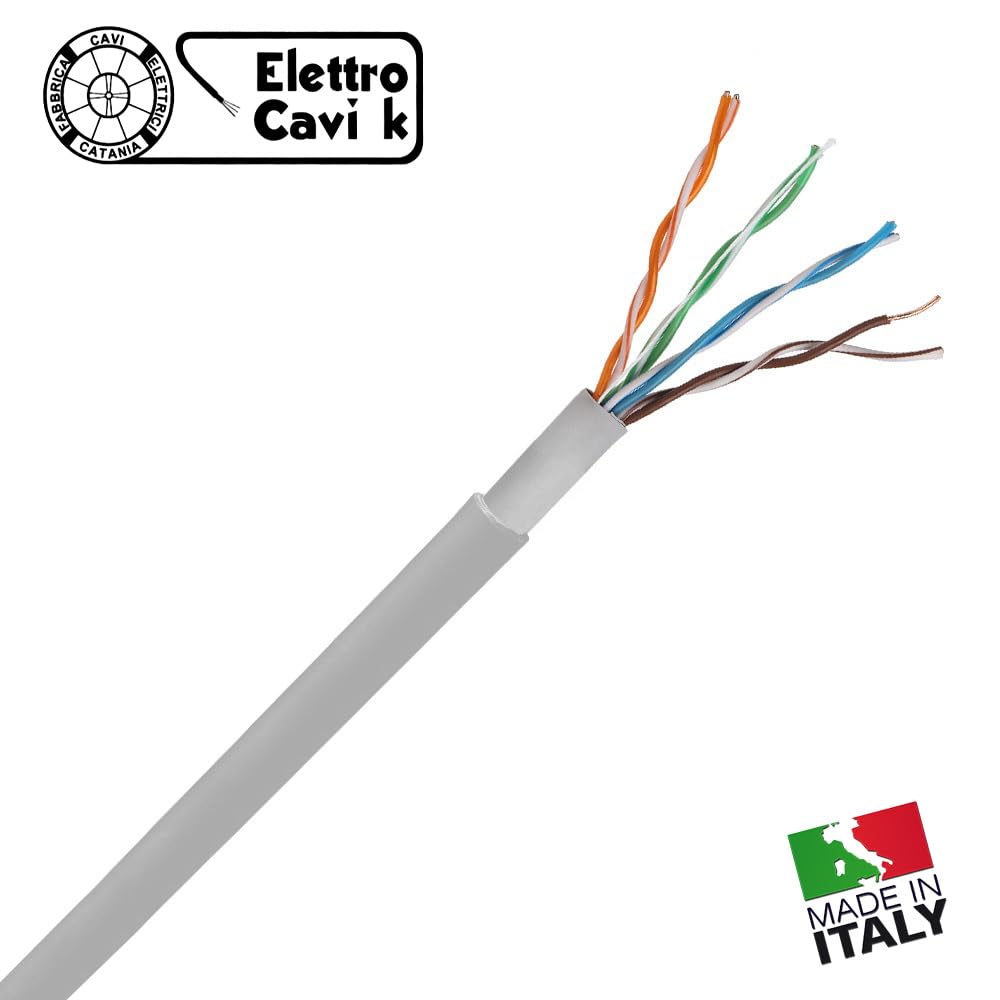 Cavo Di Rete Cat5e Esterno 15 Metri - Direttamente Interrabile, Puro Rame, Impermeabile, CMXT