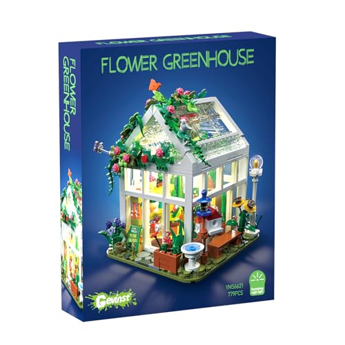 Flowers House Building Set with LED Light, for Adults Teens Girls Ages 8+ - image 1