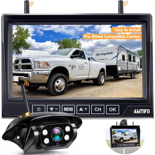 RV Backup Camera Wireless Easy Install: Plug & Play for Furr...