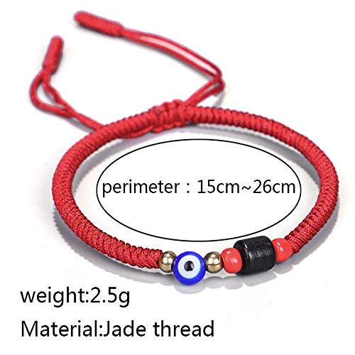 kelistom Red/Black Evil Eye Bracelet for Women Men Hand-woven Tibetan Buddhist Bracelets for Protection and Good Luck4
