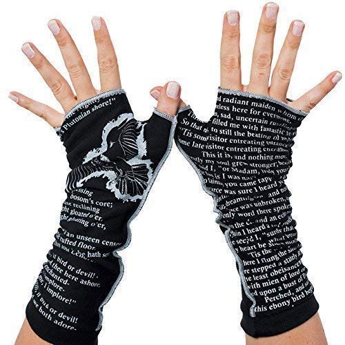 The Raven by Edgar Allan Poe - Fingerless Writing Gloves