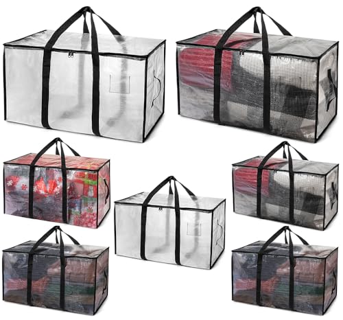 ClearSpace Oversized Moving Bags or Storage Bag &ndash; Large Moving Boxes with Backpack Straps, Zippers...