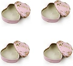 4 Pc Of Tealight Candles Heart Candle,Aromatic Candle,Scented for Home,Attractive Scent Happy Home Brand (Multi Shape)