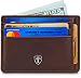TRAVANDO Front Pocket Minimalist Slim Wallet for Men „TEXAS“ – 9 Card Slots – RFID Blocking – Thin Card Sleeve