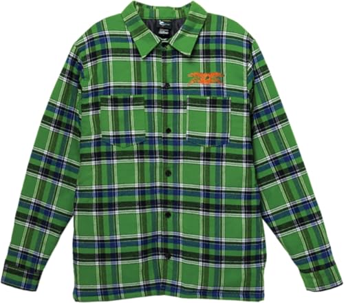 Anti Hero Skateboards Basic Eagle Green/Blue Flannel Jacket - Small