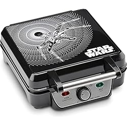 Star Wars LSW-281CN 4-Waffle Maker, 4 Slice, Black
