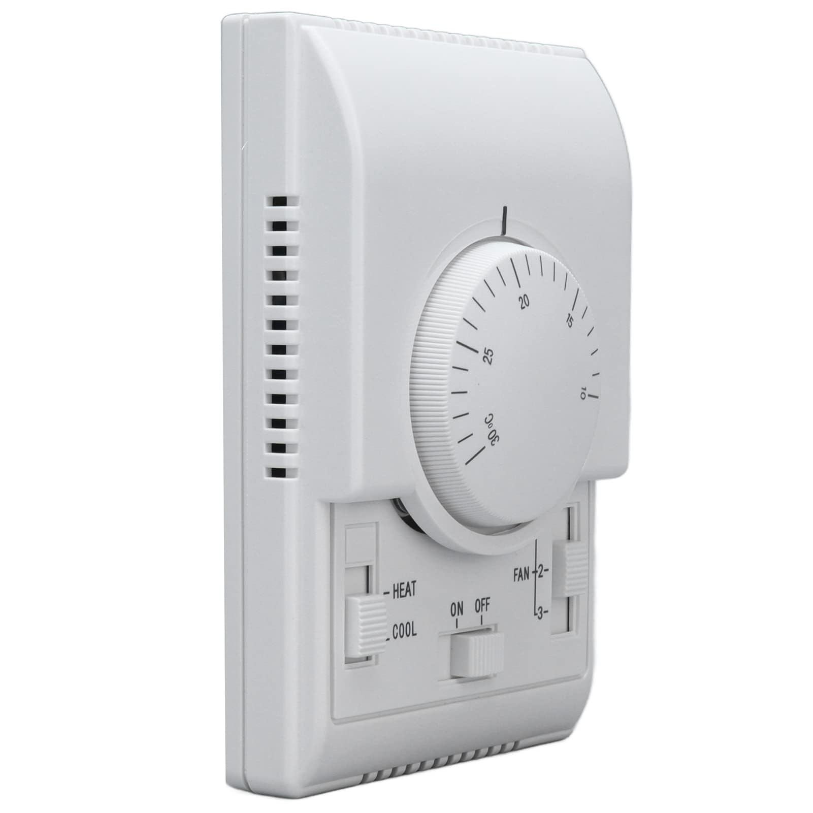 Ejoyous Thermostat Mécanique d'Ambiance, Régulateur de Température, Contrôleur 110-220 V, 2 Voies