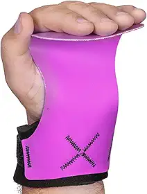 PROGNE SPORTS Luva Crossfit Musculação Grip X-Pro - Lona Dupla Face, Rosa, Médio